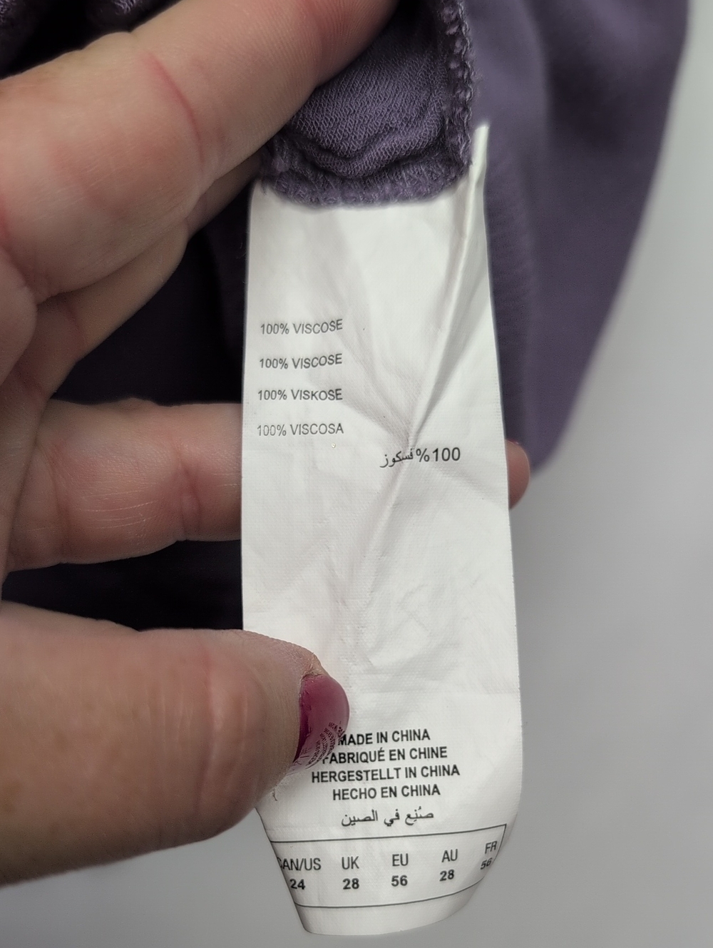 Love & Legend Lavender Crochet-Trim Peasant Blouse - Picture 6 of 6
